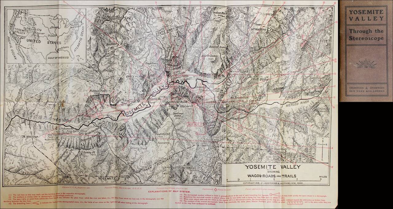 Yosemite Valley Showing Wagon-Roads and Trails (Yosemite Valley Through the Stereoscope)