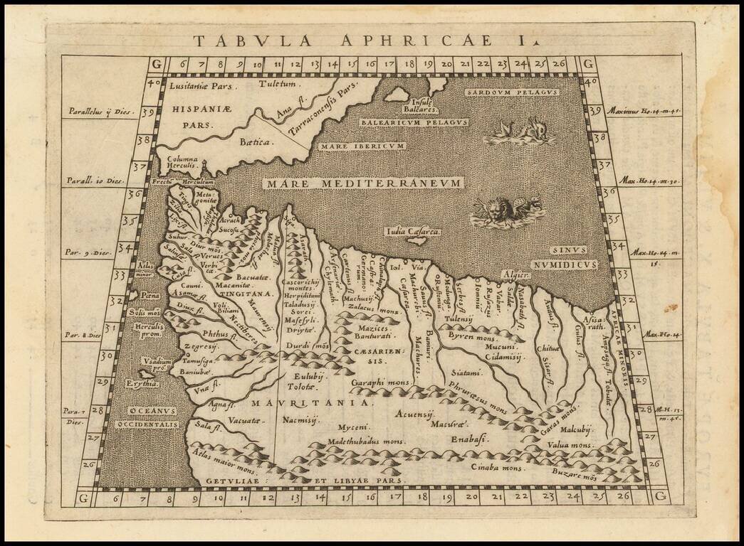Tabula Aphricae I [Morocco & Tunisia]