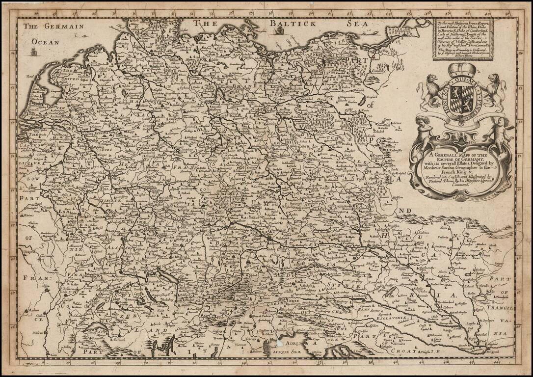 A Generall Mapp Of The Empire of Germany.  With its severall Estates . . .