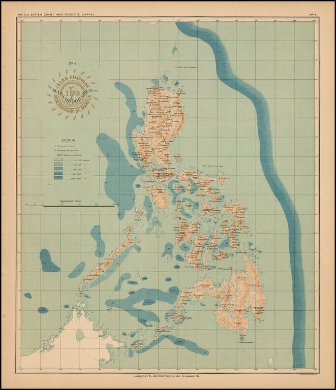 Islas Filipinas Mapa Orografico