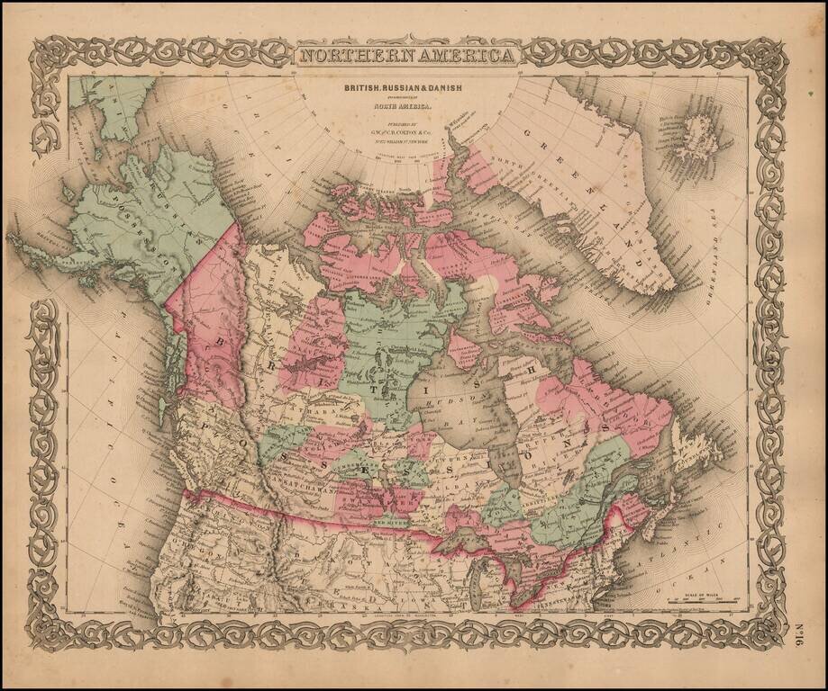 Northern America.  British, Russian & Danish Possessions in North America