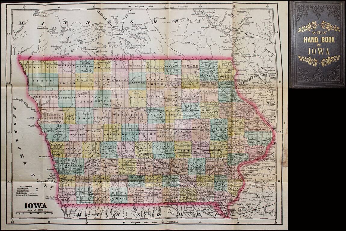 Iowa -- Wells Hand Book of Iowa