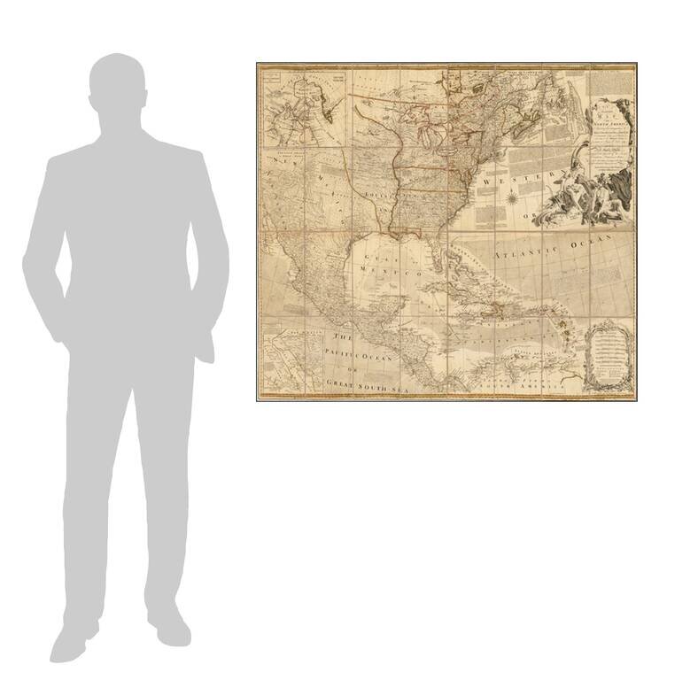 An Accurate Map of North America, Describing and Distinguishing The British, Spanish and French Dominions on this great Continent:  According toThe Definitive Treaty Concluded At Paris 10th Feby. 1763.  . . .