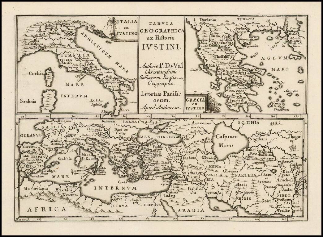 Tabula Geographica ex Historia Iustini