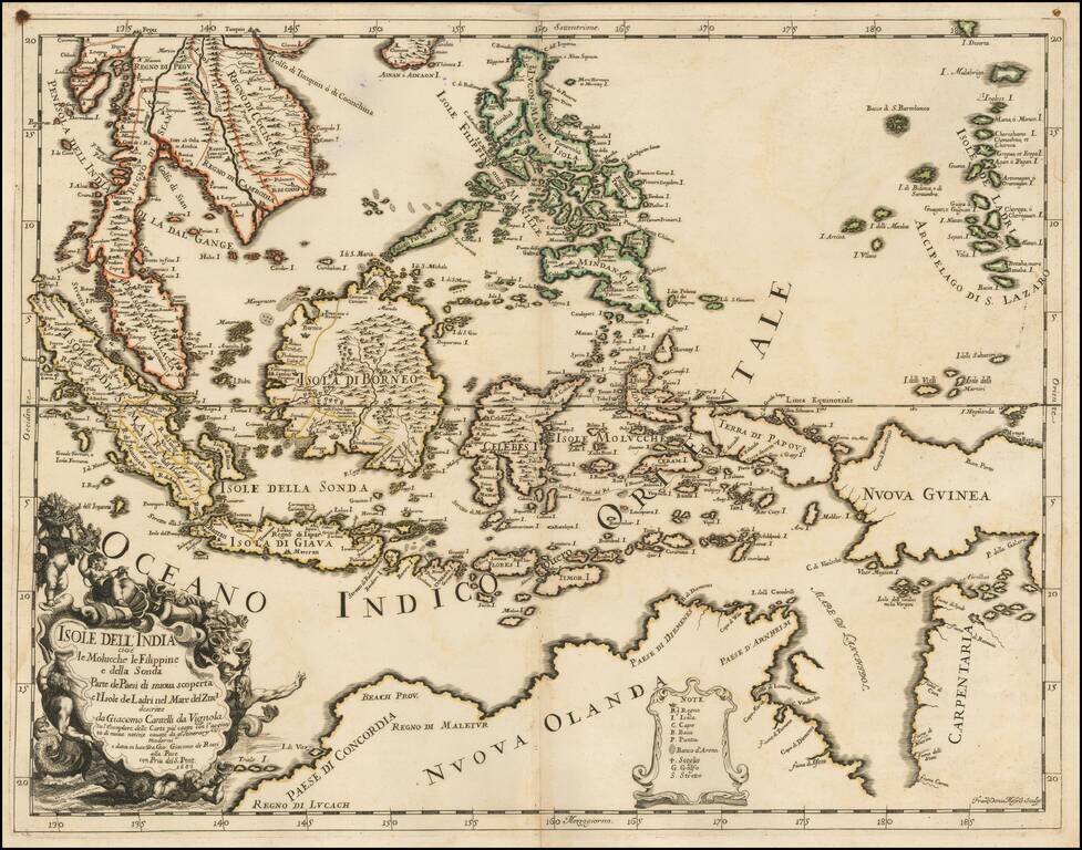 Isole Dell'India cioe le Molucche la Filippine e della Sonda Parte de Paesi di nuova scoperta e l'Isole de Ladri ne Mare del Zud . . .1683