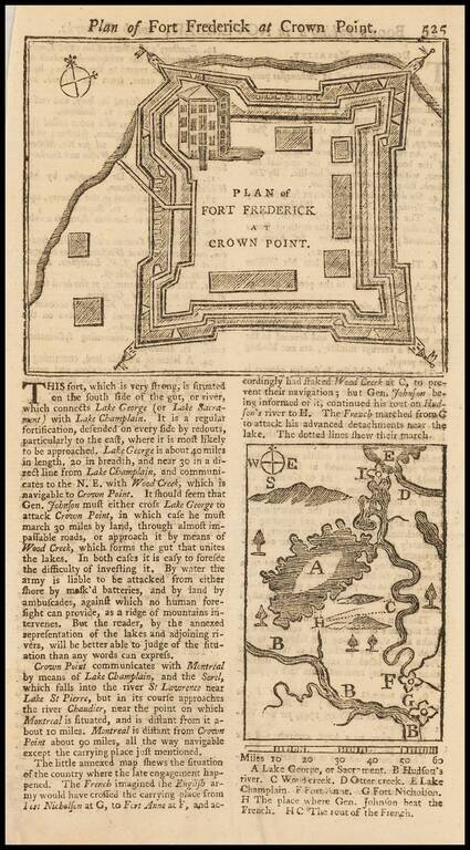 Plan of Fort Frederick at Crown Point