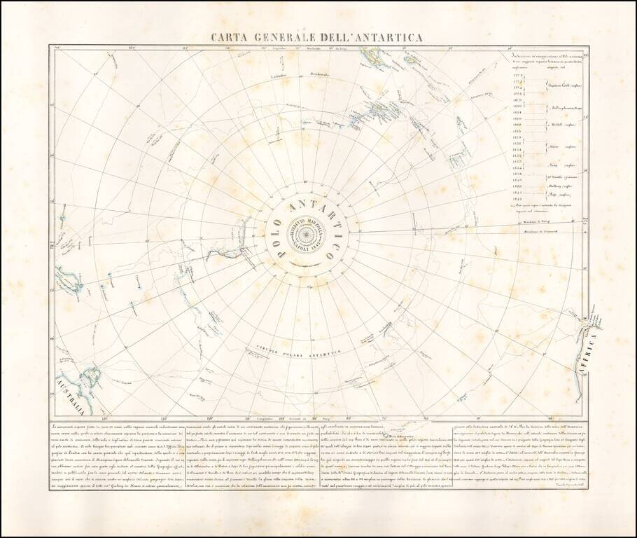 Carta Generale Dell' Antarctica