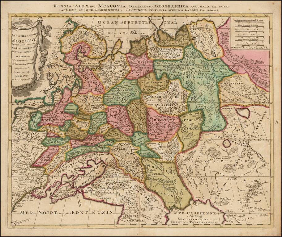 La Russie Blanche ou Moscovie Divisee Suivant l'Estendue Des Royaumes, Duches, Principautes, Provin.ces et Peuples qui sont Presentement soubs la Domination Du Czar de La Russie Cogneu Soubs le Nom de Grand Duc de Moscovie . . .