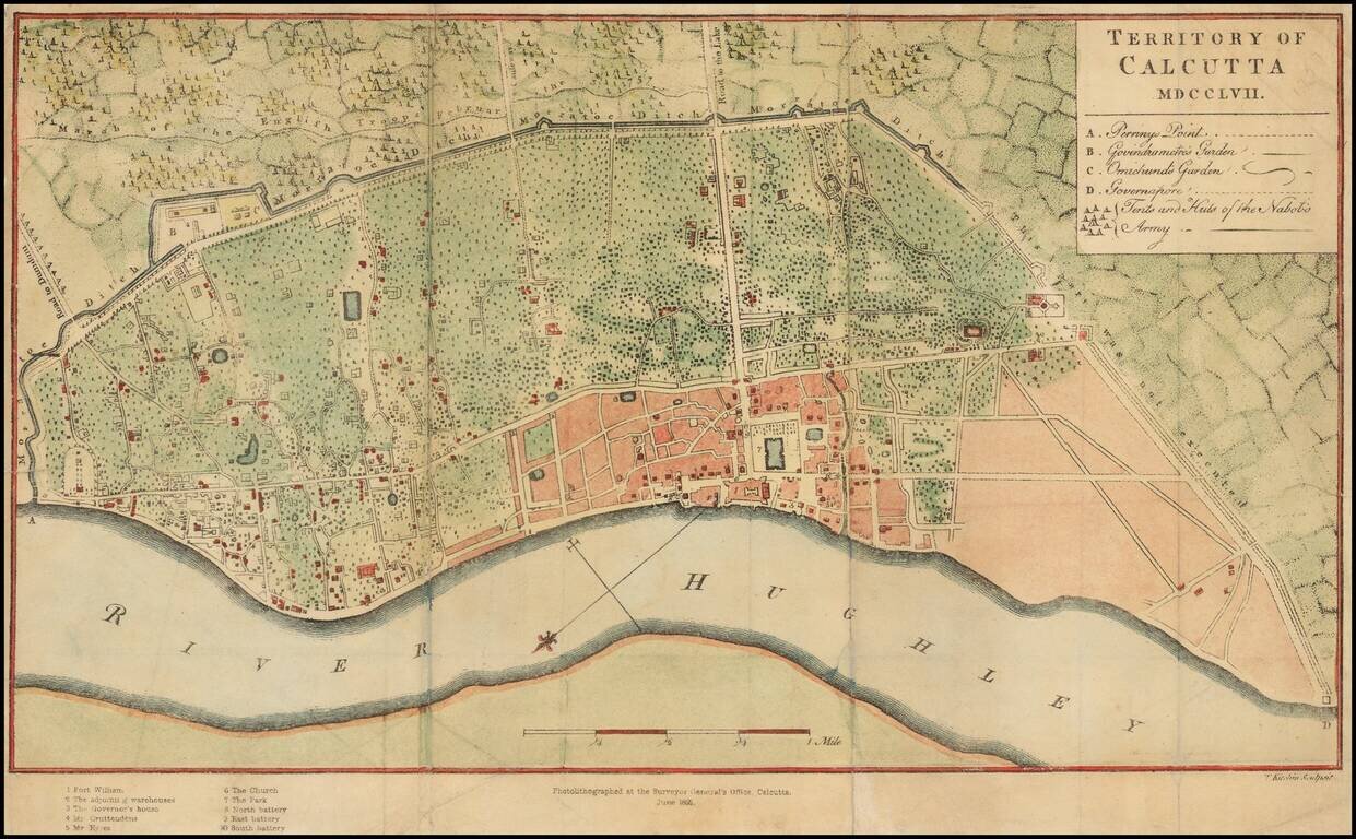 Territory of Calcutta MDCCLVII