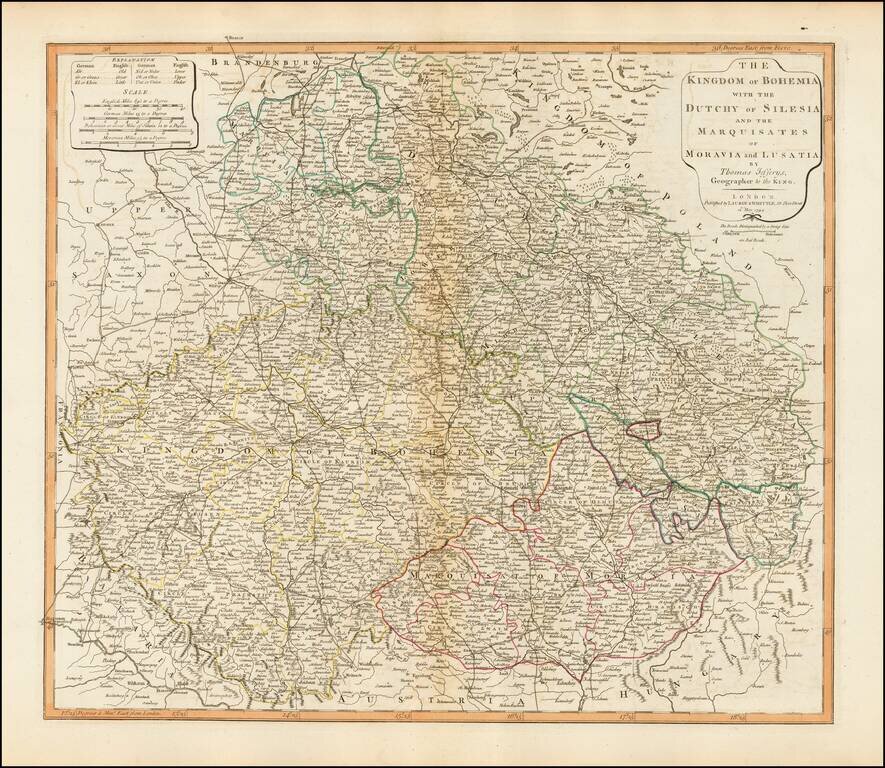 The Kingdom of Bohemia with the Dutchy of Silesia and the Marquisates of Moravia and Lusatia . . . 1794
