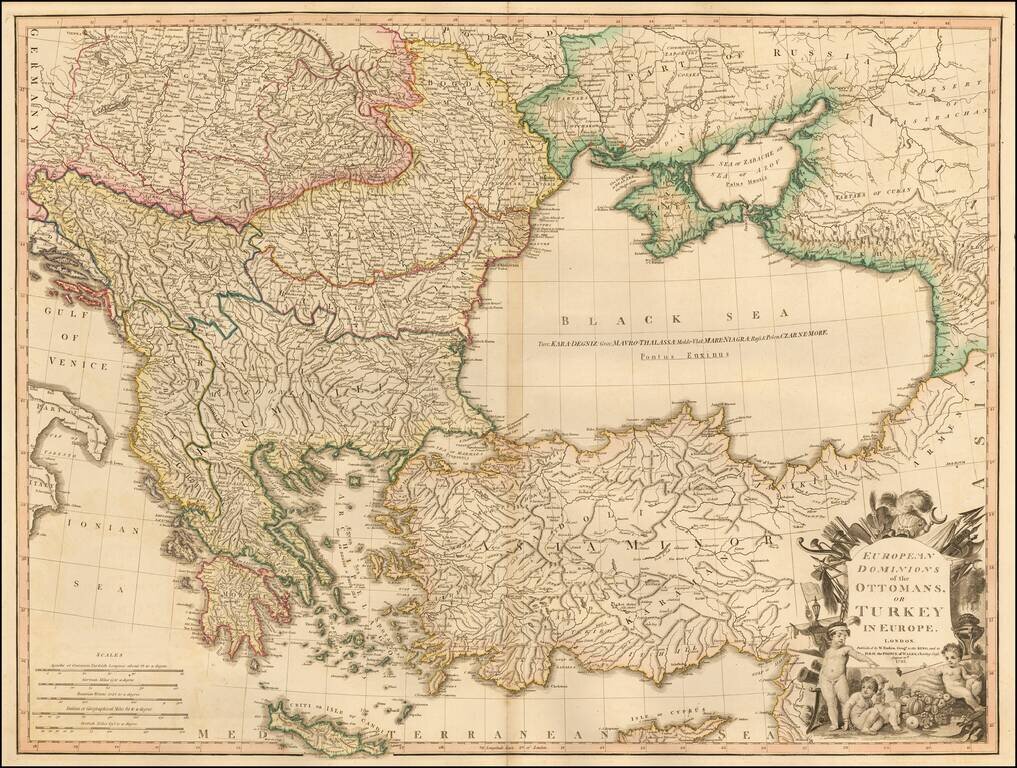 European Dominions of the Ottomans or Turkey in Europe . . . 1795