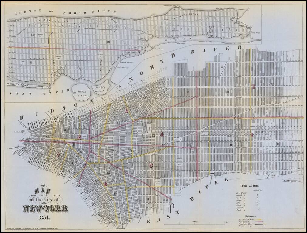 Map of the City of New-York 1854
