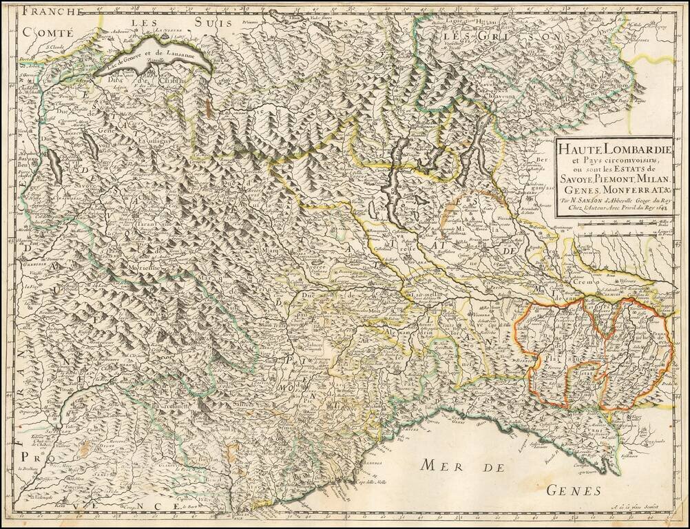 Haute Lombardie et pays circomvoisins... 1648