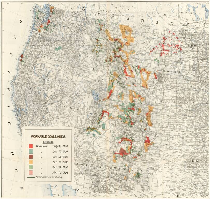 (Western United States)  Workable Coal Lands