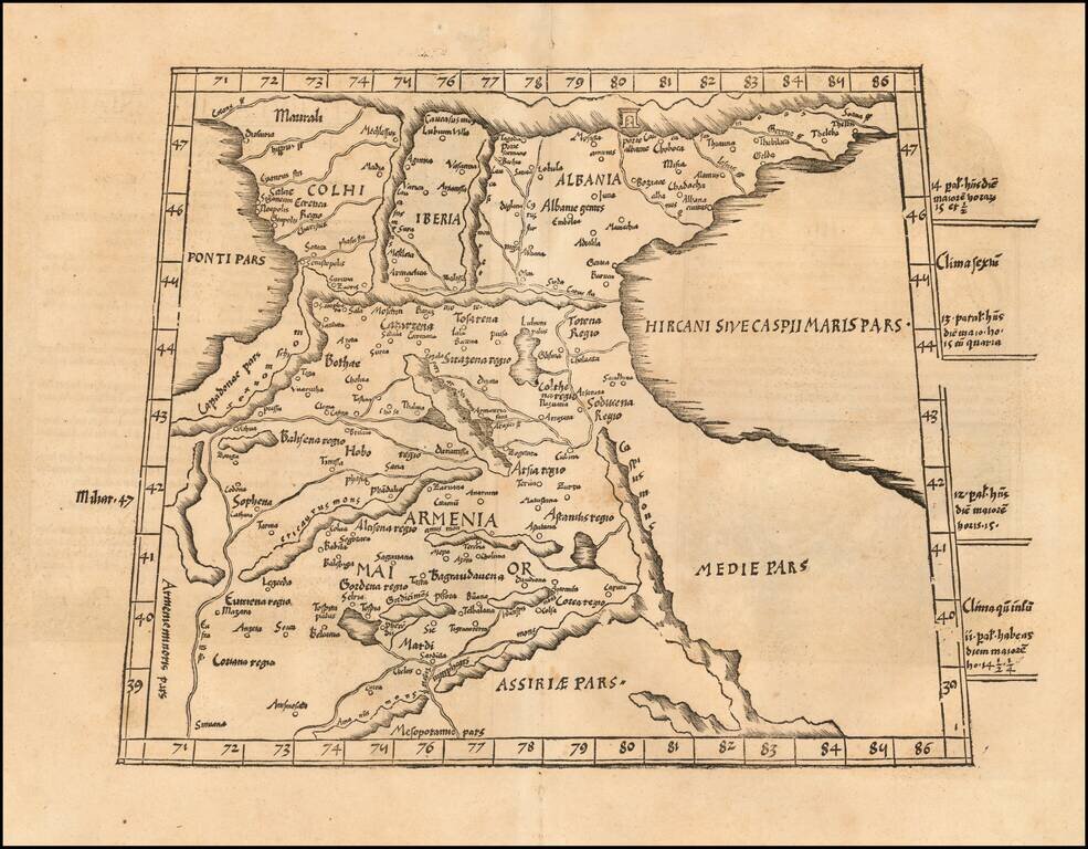 [Armenia and Caspian Region] Tabula III Asiae