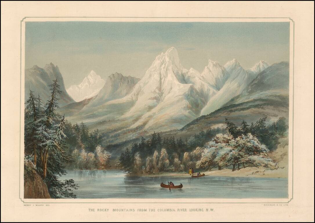 The Rocky Mountains From the Columbia River Looking N.W.