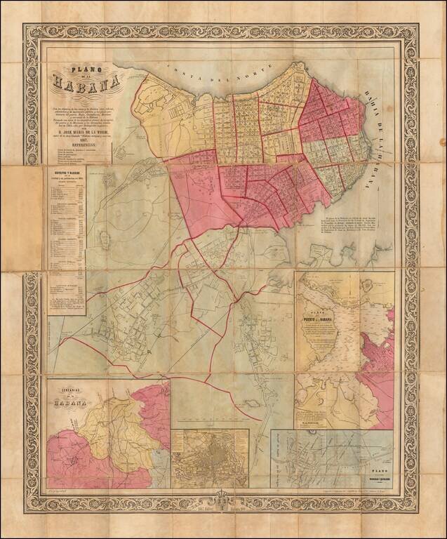 Plano de la Habana... Por D. Jose Maria de la Torre... 1867.