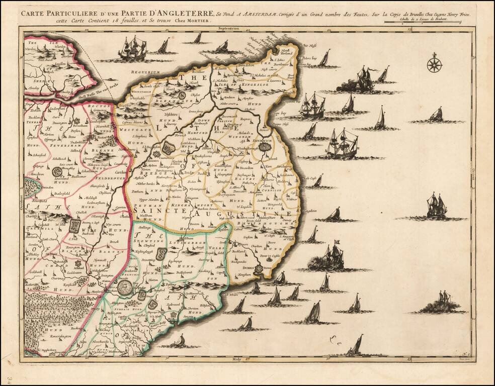 Carte Particuliere D'Une Partie D'Angleterre . . .  (Sandwich, Dover, Canterbury, etc)