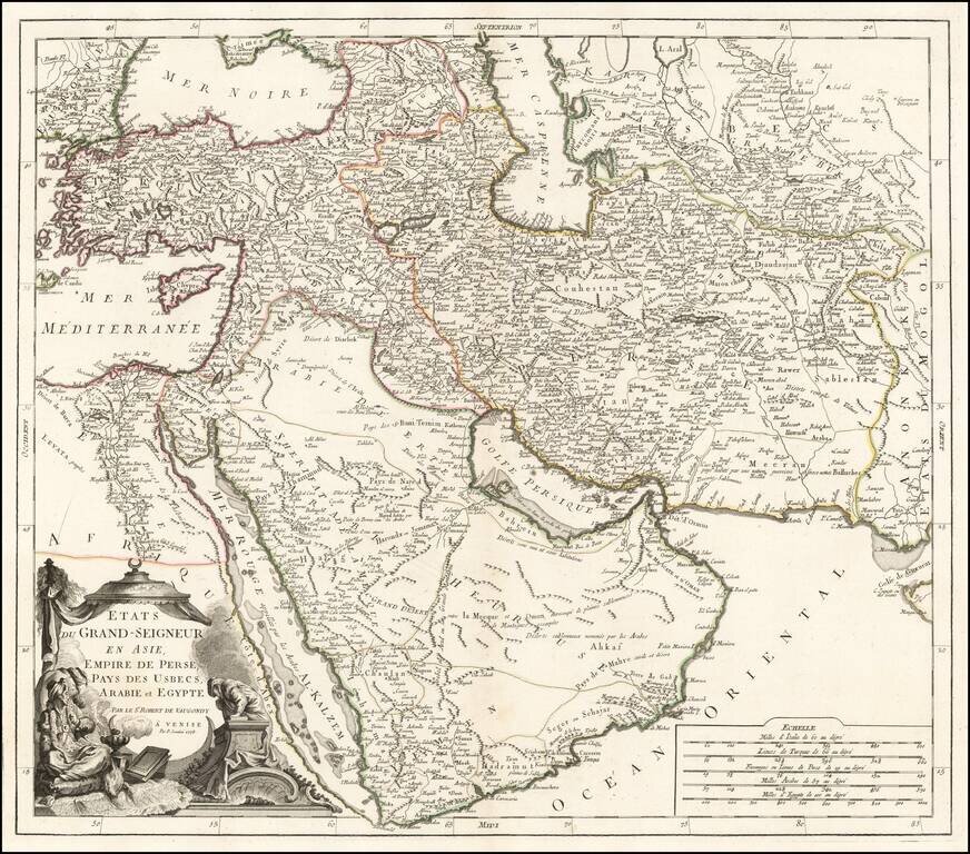 Etats Due Grand-Seigneur En Asie, Empire De Perse, Pays Des Usbecs, Arabie et Egypte . . . 1778