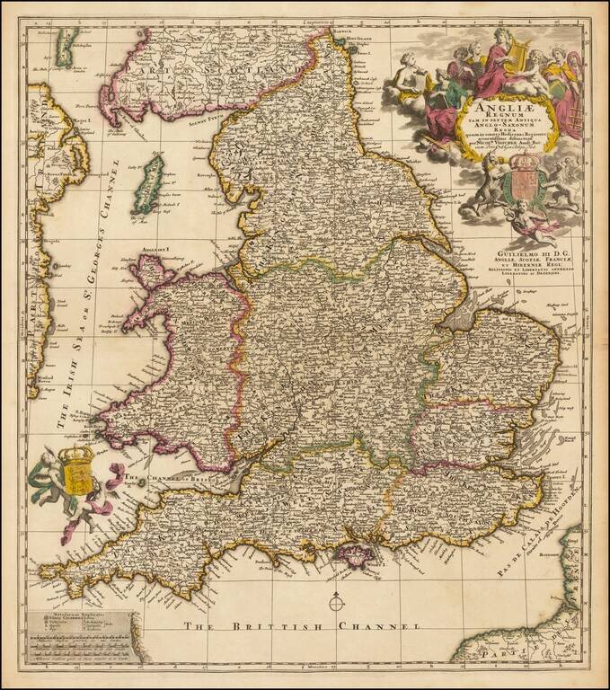 Angliae Regnum Tam In Septem Antiqua Anglo-Saxonum Regna...