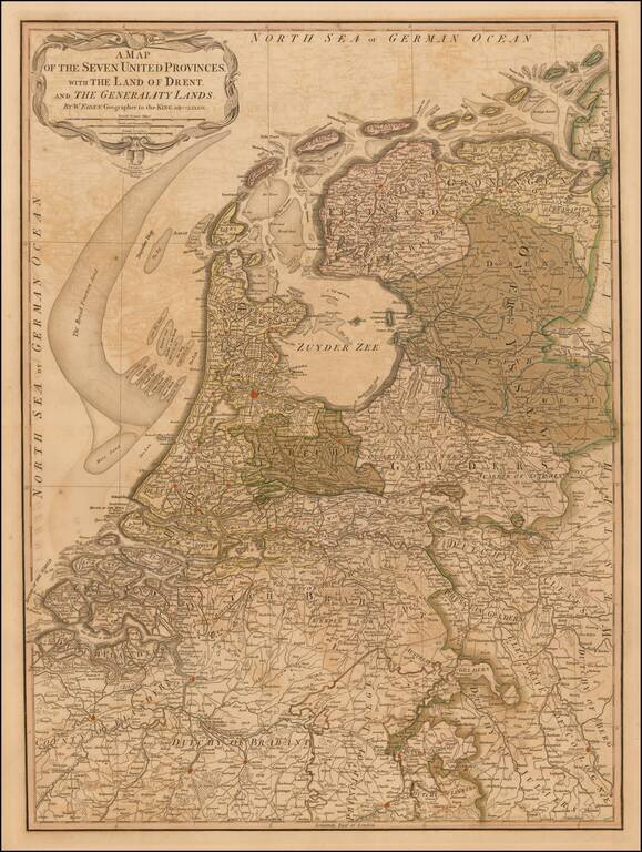 A Map of the Seven United Provinces with The Land of Drent. And the Generality Lands . . . MDCCLXXXIX