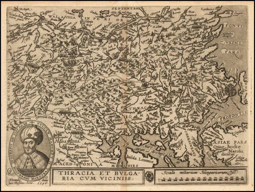 Thracia et Bulgaria Cum Viciniis . . . 1596
