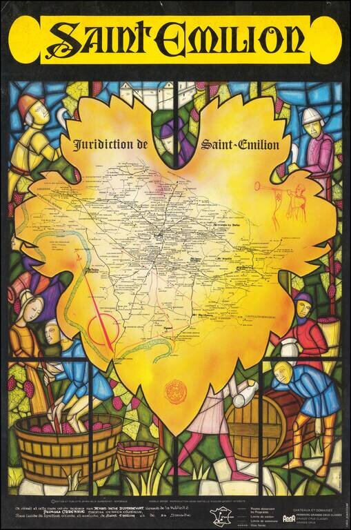 (Wine Map) Juridiction de Saint-Emilion