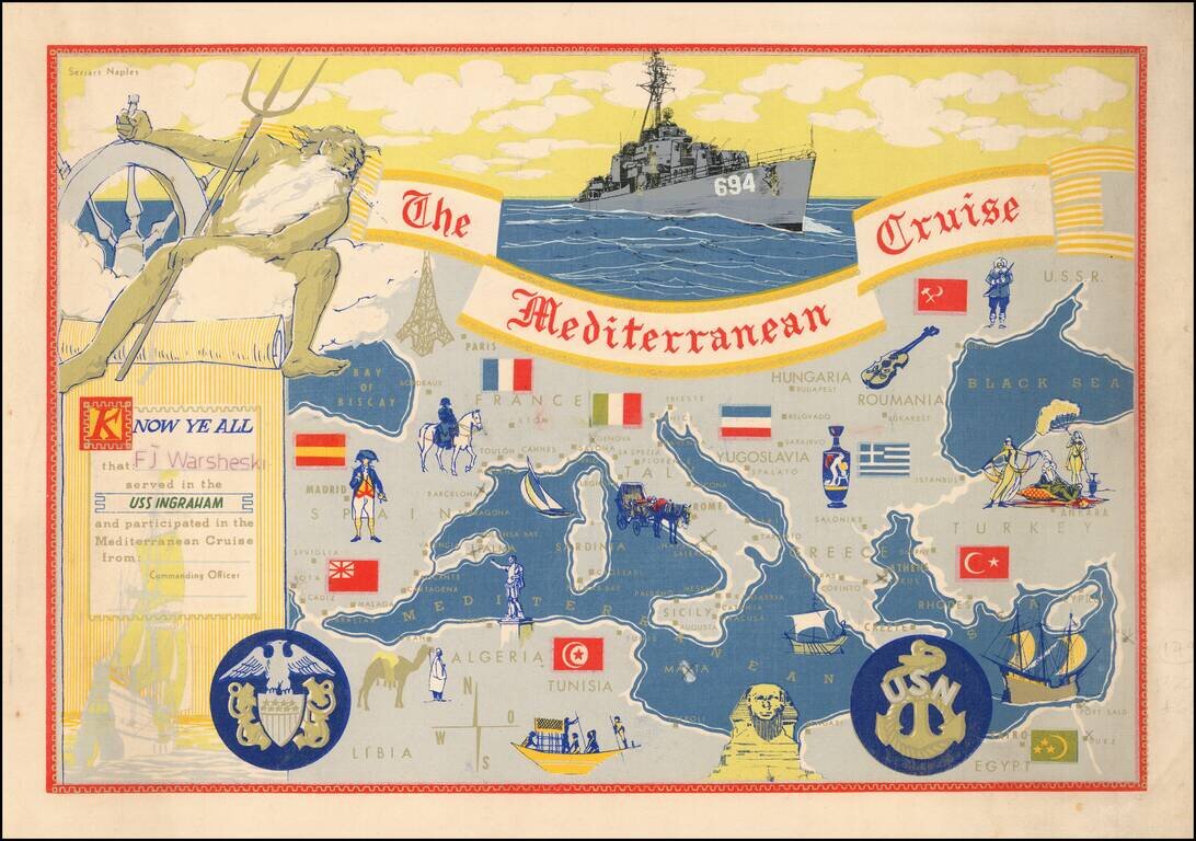 (USS Ingraham)  The Mediterranean Sea
