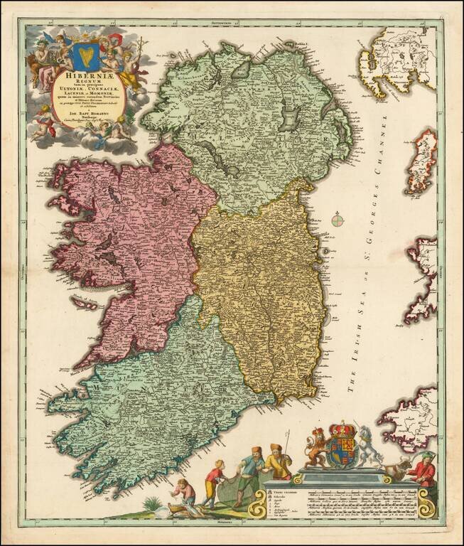 Hiberniae Regnum tam in praecipuas Ultoniæ, Connaciæ, Lageniæ, et Momoniæ…