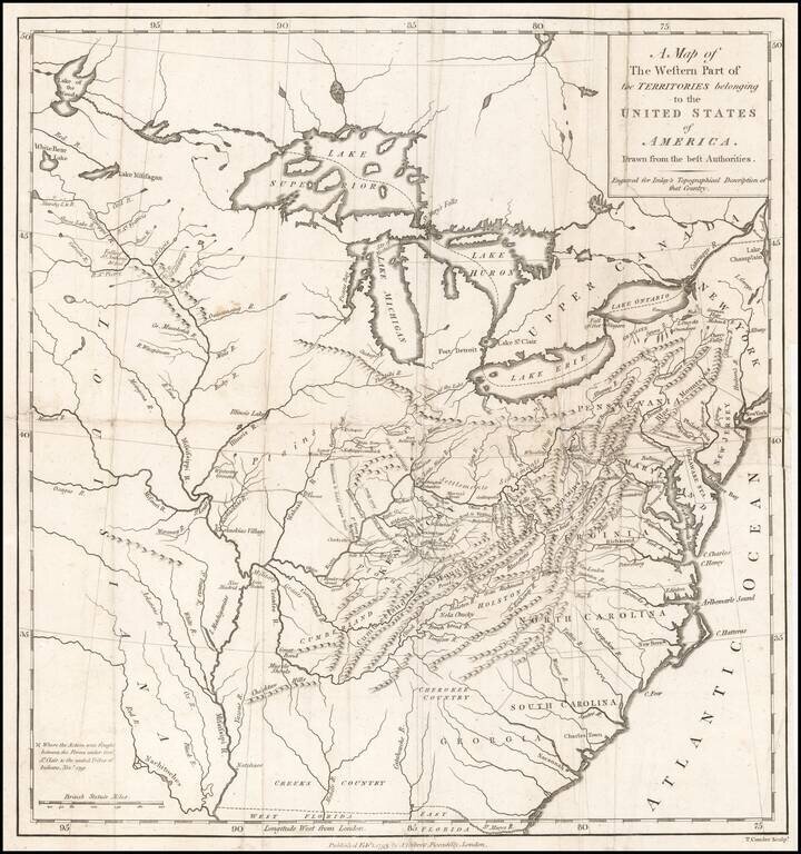 A Map of The Western Part of the Territories belonging to the United States of America. . . .