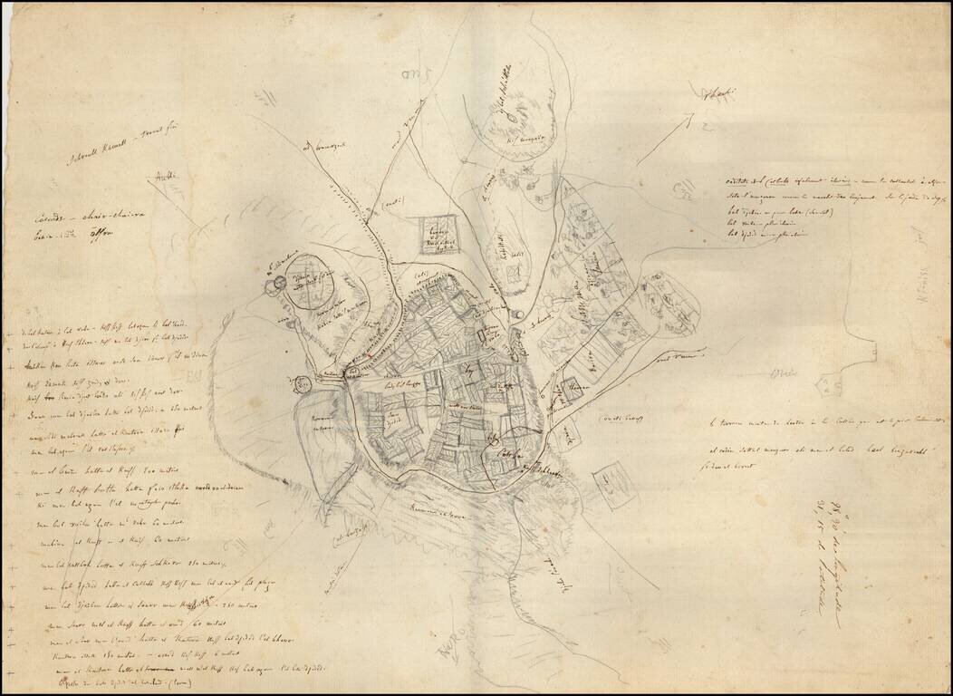 (Manuscript Map - Constantine, Algeria)
