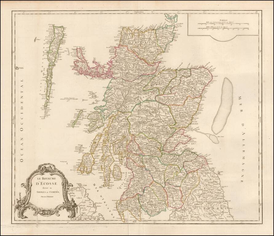 Le Royaume D'Ecosse divise en Shires ou Comtes . . .
