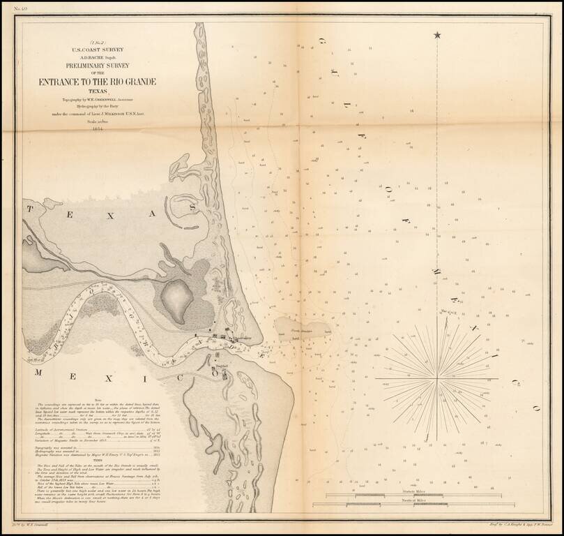 Preliminary Survey of the Entrance to the Rio Grande Texas . . . 1854