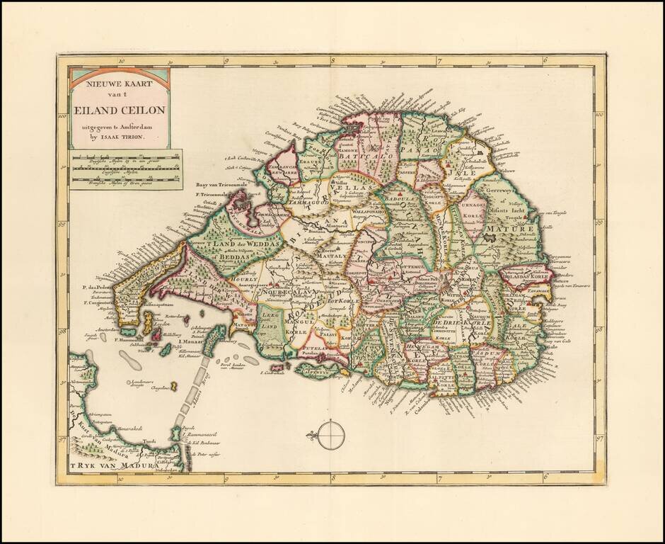 Nieuwe Kaart van t Eiland Ceilon . . .