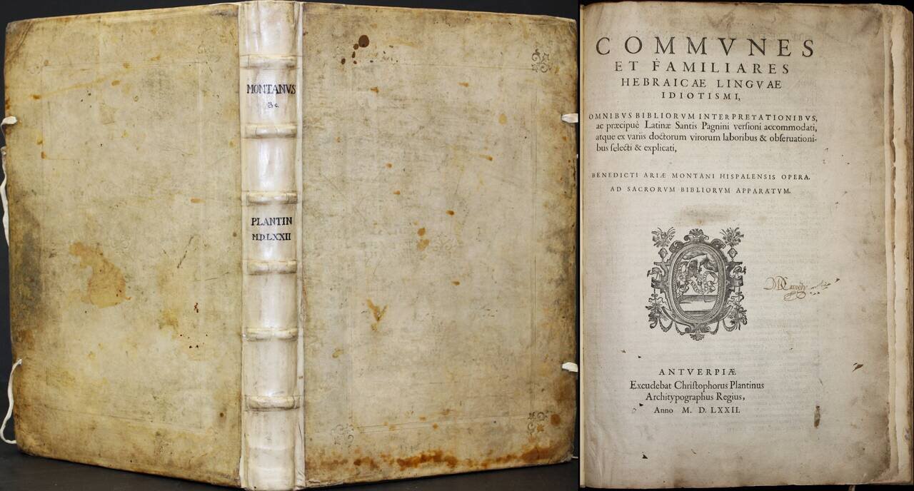 [Early Montanus World Map in Volume Eight of the Plantin Polyglot Bible]