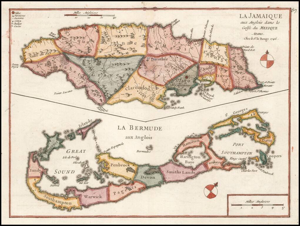 La Jamaique… [with] La Bermude…