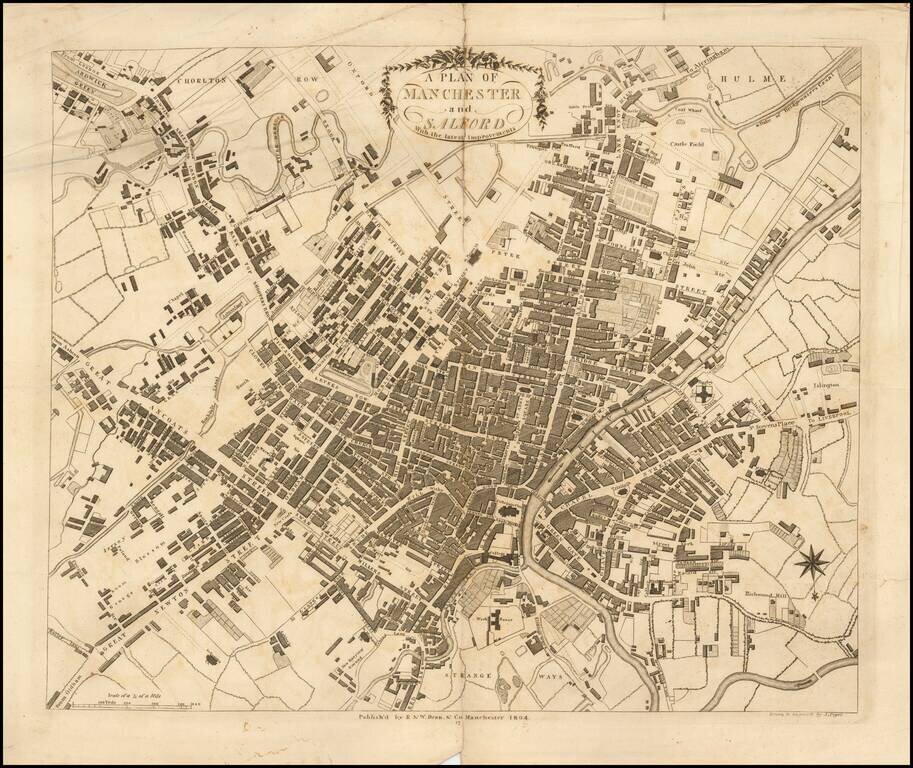 A Plan of Manchester and Salford with the latest Improvements