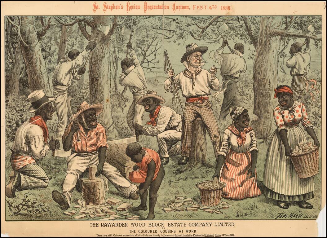 The Hawarden Wood Block Estate Company Limited, or The Coloured Cousins at Work