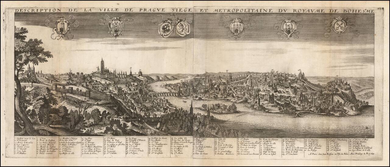 Description De La Ville De Prague Siege et Metropolitaine Du Royaume De Bohesme . . . 1642