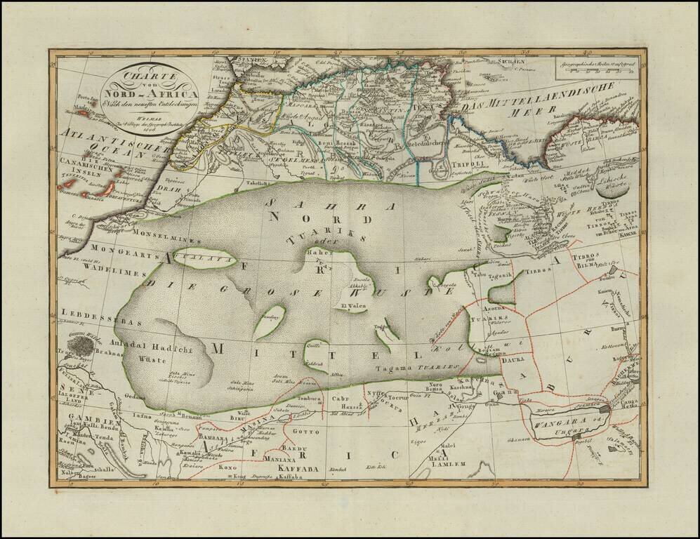 Charte von Nord-Africa Nach den neuesten Entdeckungen . . . 1806