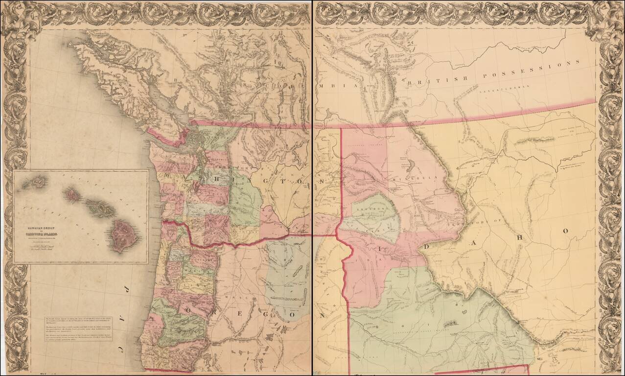 (Northern Half) [Bancroft's Map of the Pacific States]