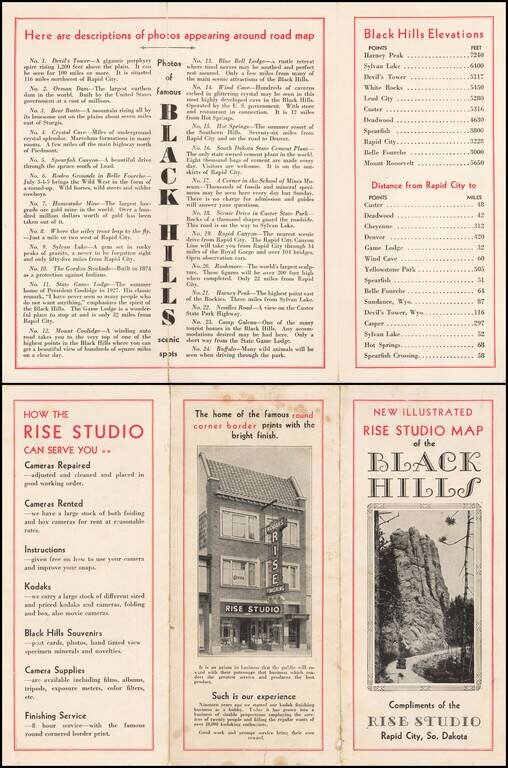 Rise Studio  Illustrated Map of the Black Hills