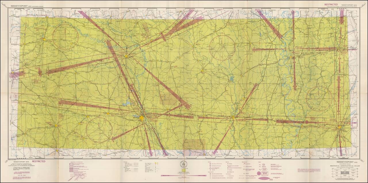 (Restricted) Shreveport . . . Sectional Aeronautical Chart