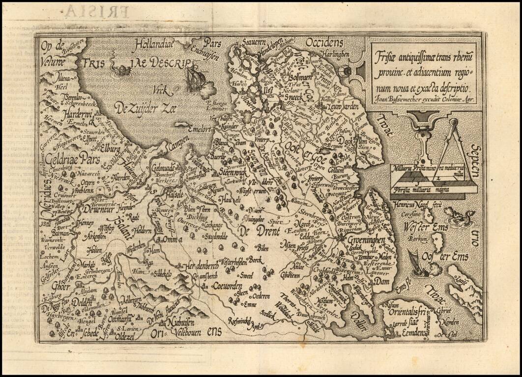 Frisiae antiquissimae trans rheni provinc. et adiacentium region num nova et exacta descriptio
