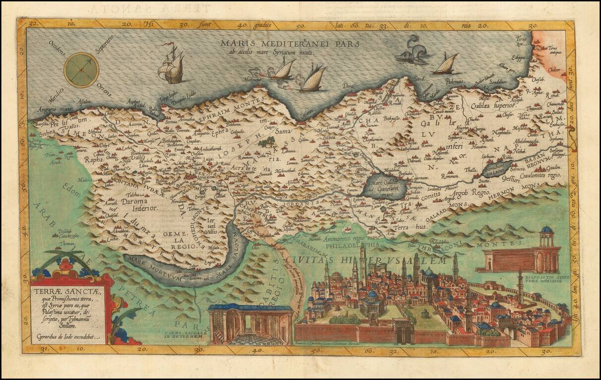Terrae Sanctae quae Promissionis terra, est Syriae pars ea, quae Palaestina uocator, desecriptio, per Tylmannu Stellam . . .