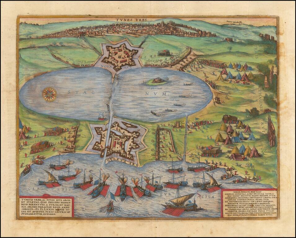 Tunes Urbs - Tunetis Urbis, ac Novae Eius Arcis, et Guletae, quae Philippo Hispan Regi Parent