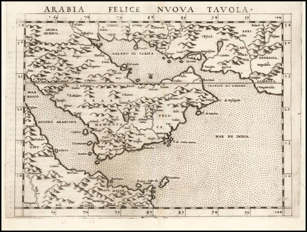 Arabia Felice Nuova Tavola