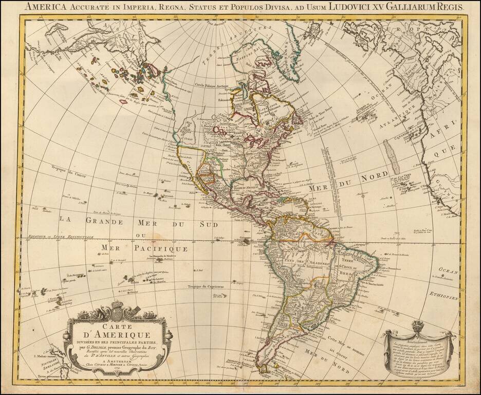 Carte D'Amerique…1774