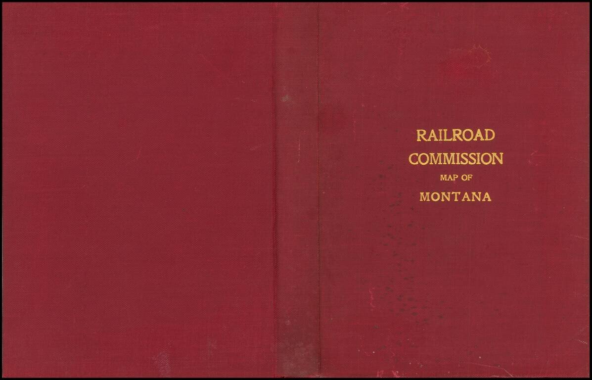 Railroad Commission Map of Montana  1910. . . (Case Map)