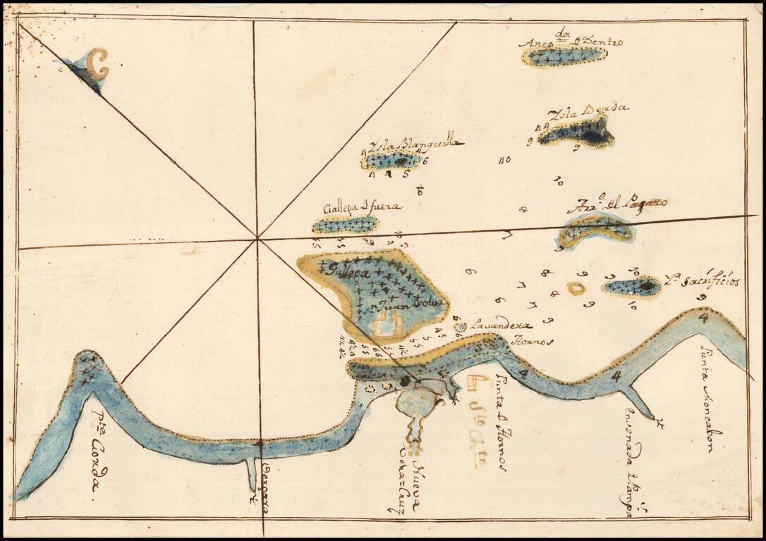 (Veracruz and Vicinity) (Manuscript Map)